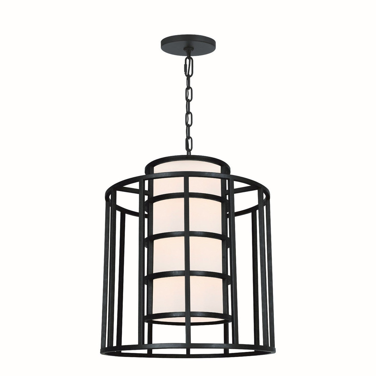 Crystorama - 9597-MK - Six Light Chandelier - Hulton - Matte Black