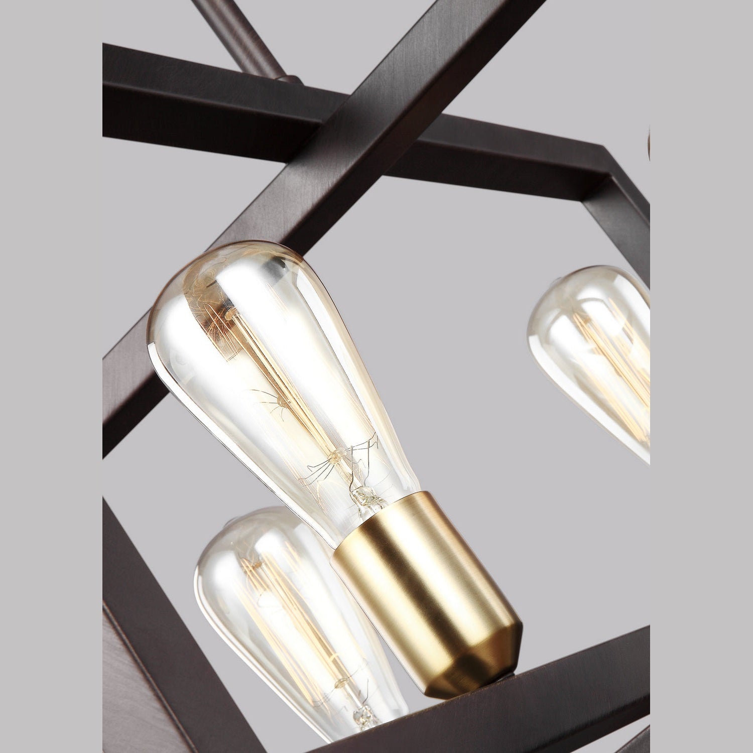 Visual Comfort Studio - F3145/4NWB - Four Light Chandelier - Finnegan - New World Bronze