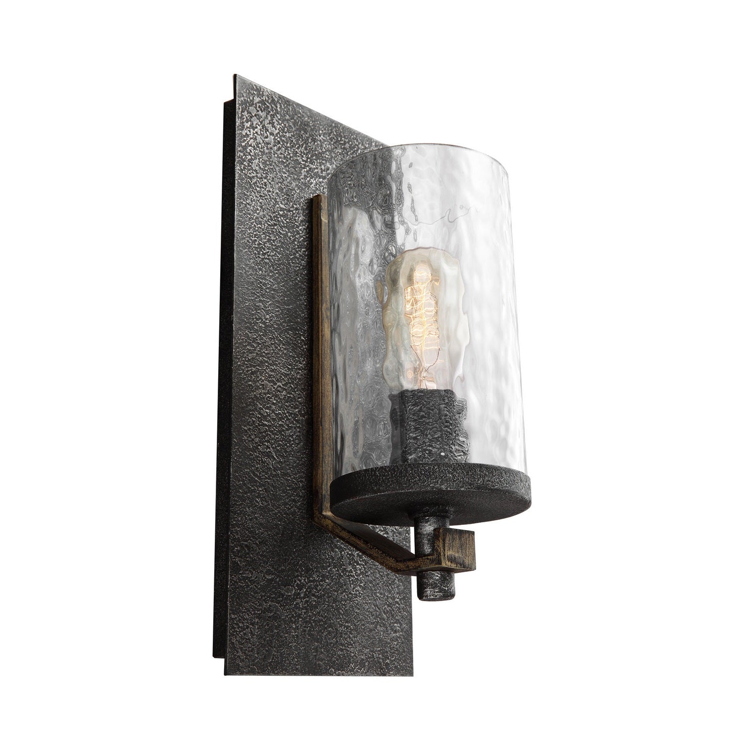 Visual Comfort Studio - WB1825DWK/SGM - One Light Wall Sconce - Angelo - Distressed Weathered Oak / Slate Grey Metal