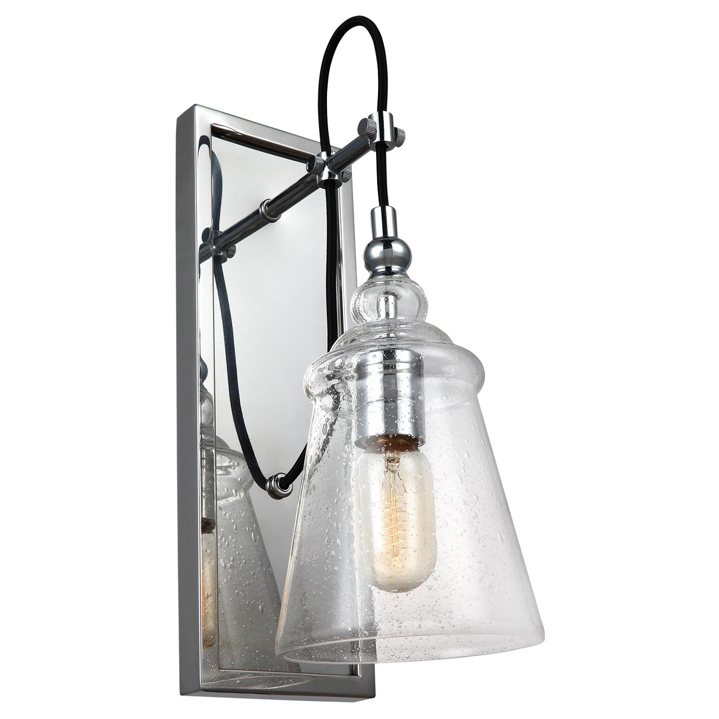 Generation Lighting - WB1850CH - One Light Wall Sconce - Loras - Chrome