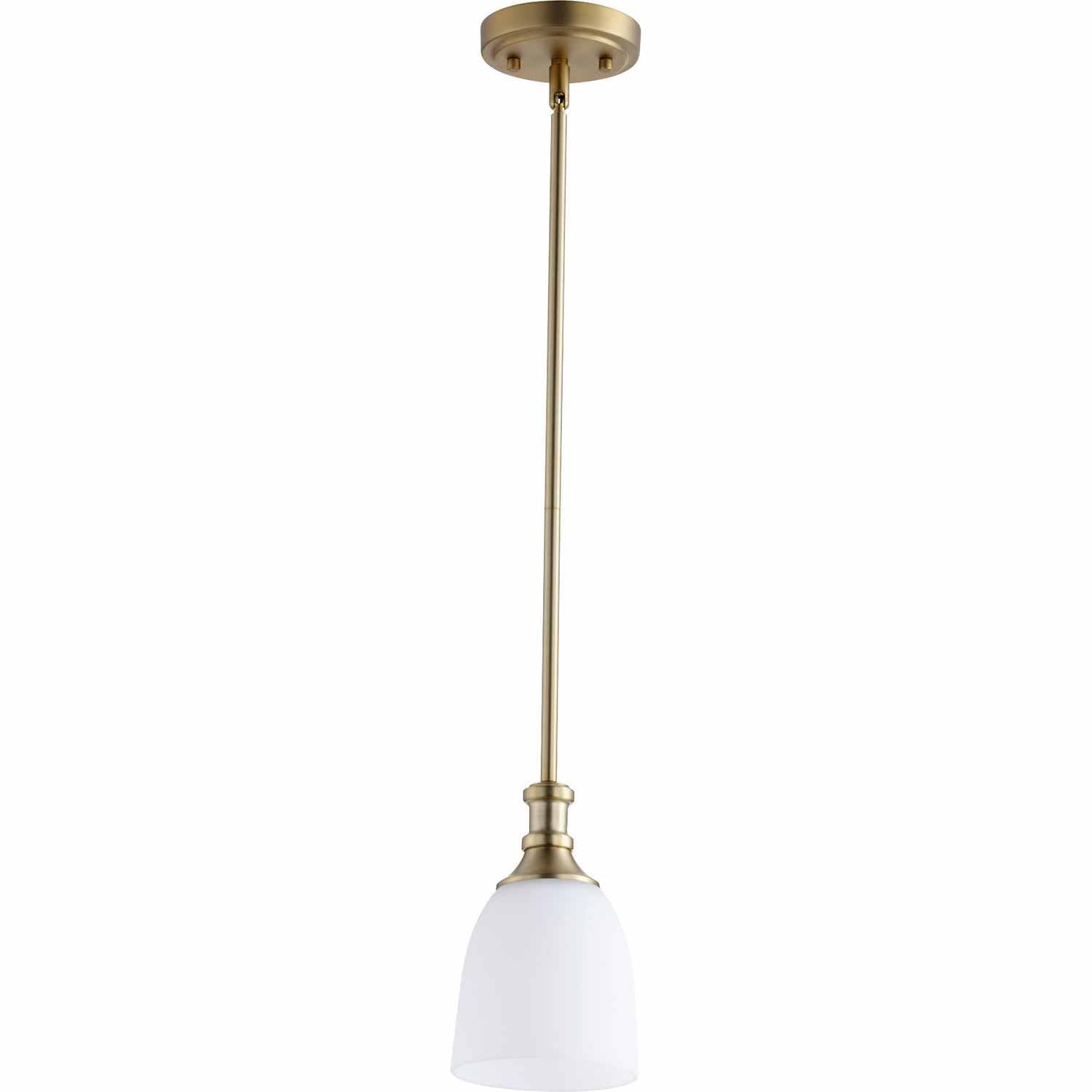 Quorum - 3811-80 - One Light Pendant - Richmond - Aged Brass
