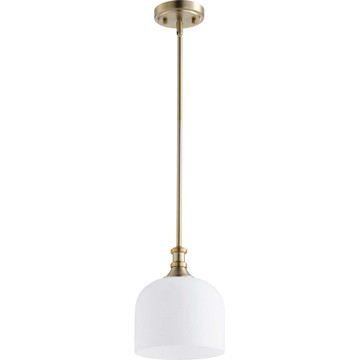 Quorum - 3911-80 - One Light Pendant - Richmond - Aged Brass