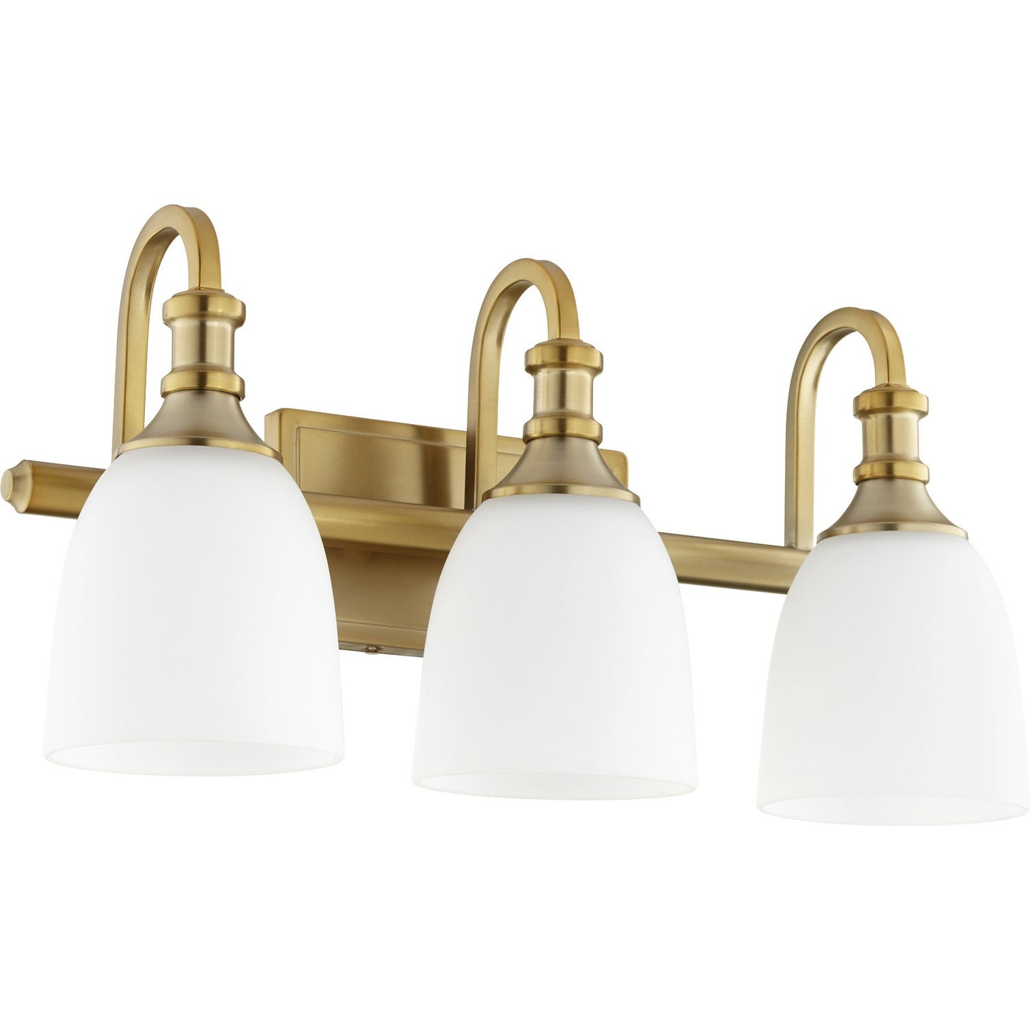 Quorum - 5011-3-80 - Three Light Vanity - Richmond - Aged Brass