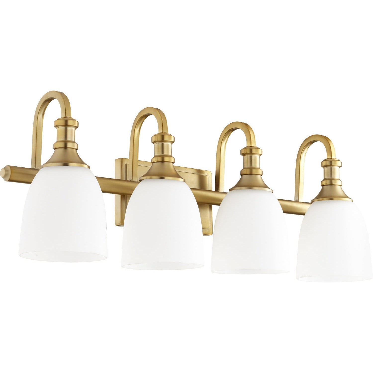 Quorum - 5011-4-80 - Four Light Vanity - Richmond - Aged Brass