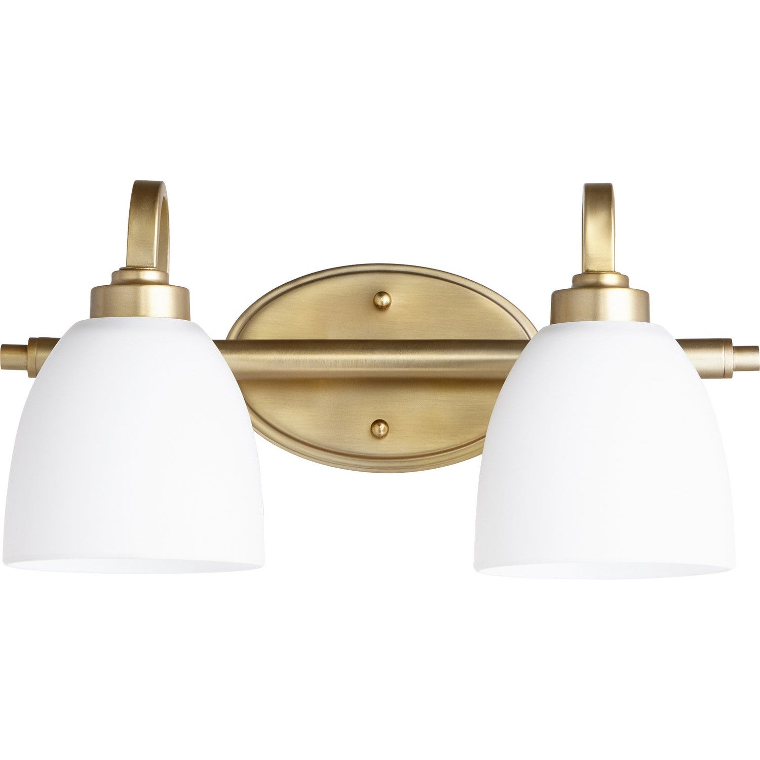 Quorum - 5060-2-180 - Two Light Vanity - Reyes - Aged Brass
