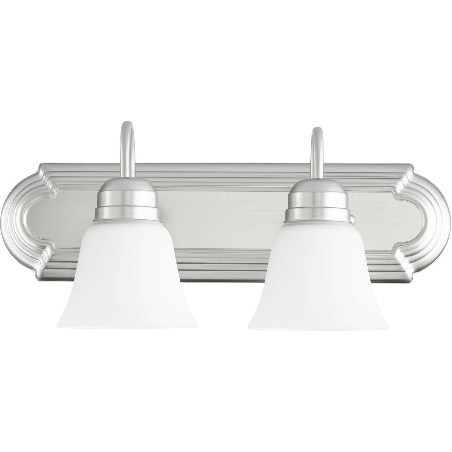 Quorum - 5094-2-65 - Two Light Vanity - 5094 Vanities - Satin Nickel w/ Satin Opal
