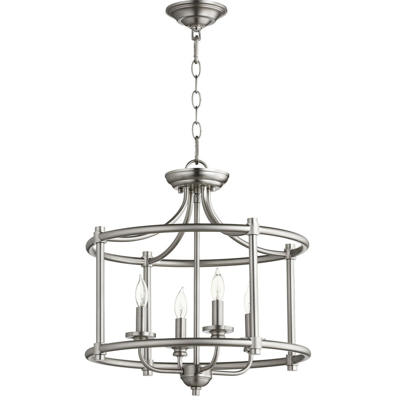 Quorum - 2822-18-65 - Four Light Dual Mount - Rossington - Satin Nickel