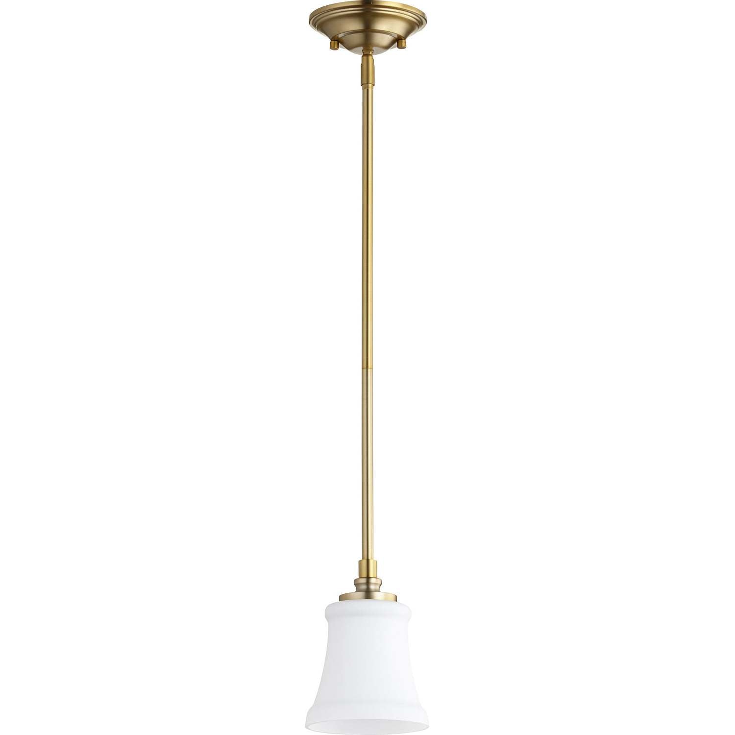 Quorum - 3122-80 - One Light Pendant - Rossington - Aged Brass