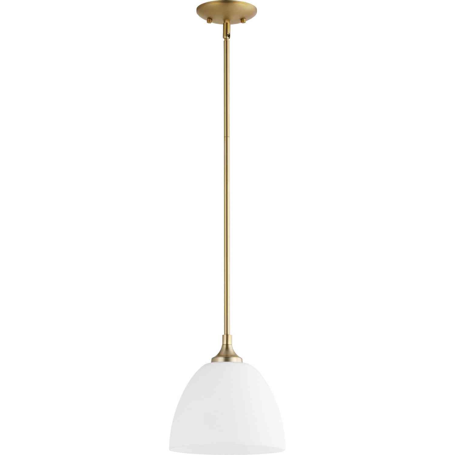 Quorum - 3159-80 - One Light Pendant - Enclave - Aged Brass