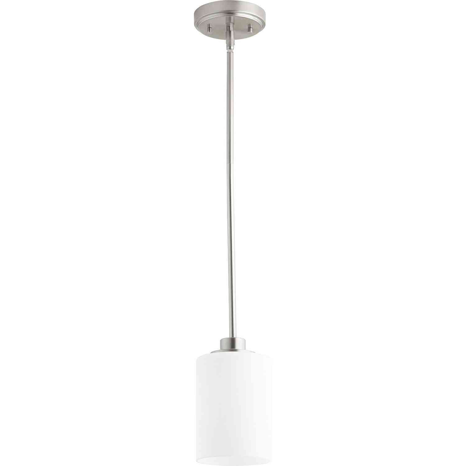 Quorum - 3207-65 - One Light Pendant - Lancaster - Satin Nickel