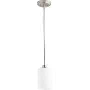 Quorum - 3207-65 - One Light Pendant - Lancaster - Satin Nickel