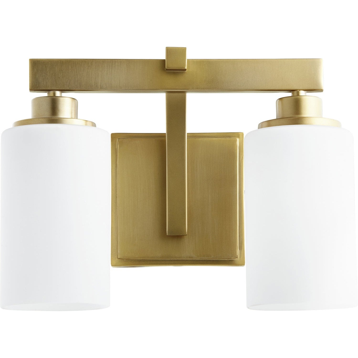 Quorum - 5207-2-80 - Two Light Vanity - Lancaster - Aged Brass
