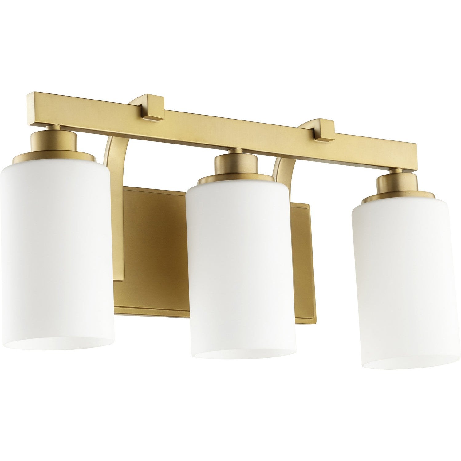 Quorum - 5207-3-80 - Three Light Vanity - Lancaster - Aged Brass