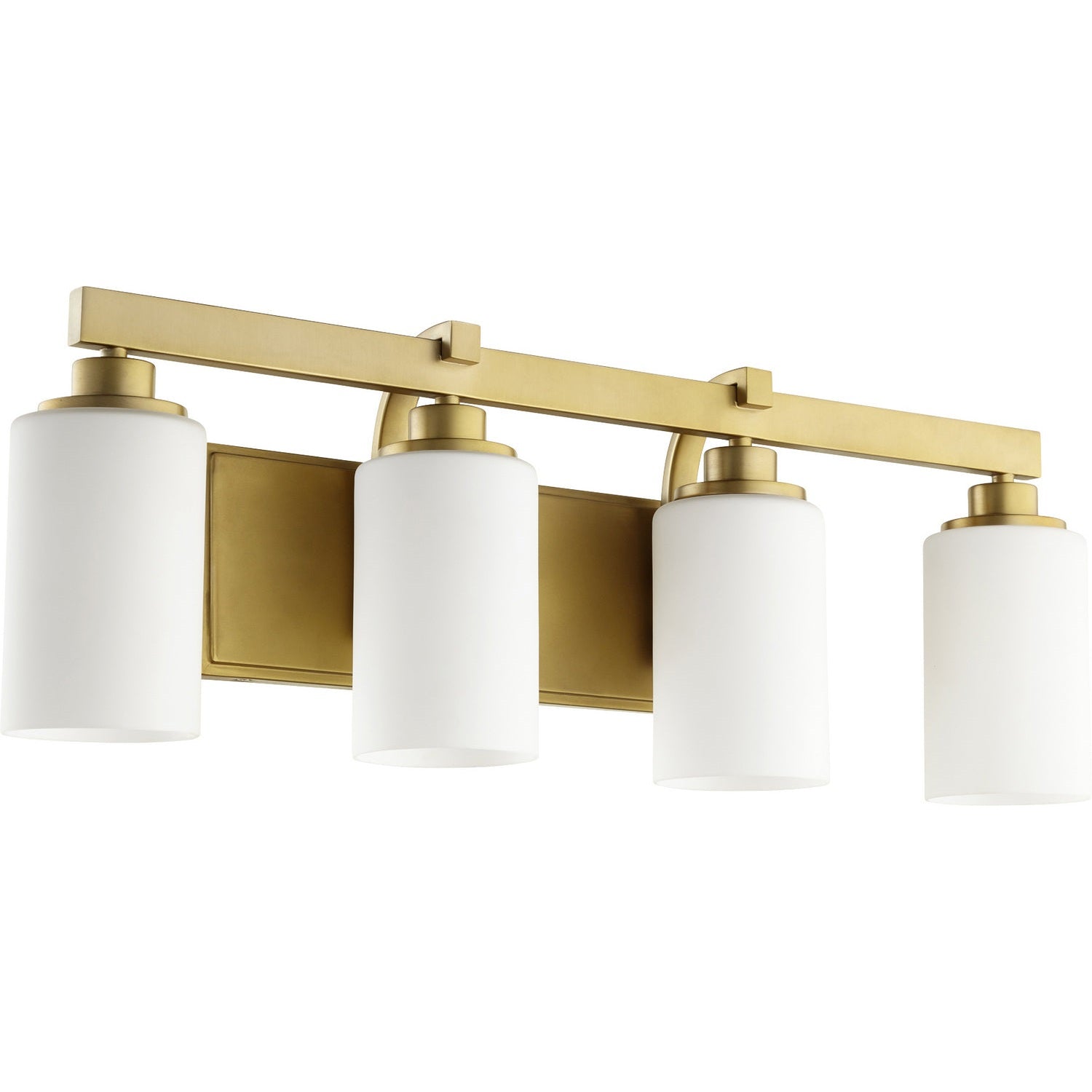 Quorum - 5207-4-80 - Four Light Vanity - Lancaster - Aged Brass