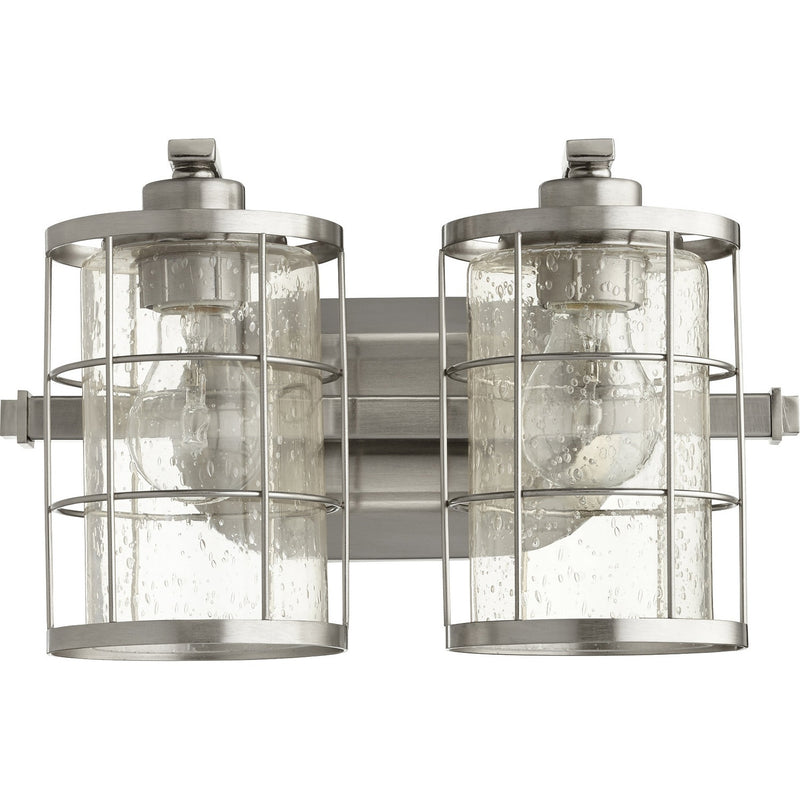 Quorum - 5364-2-65 - Two Light Vanity - Ellis - Satin Nickel