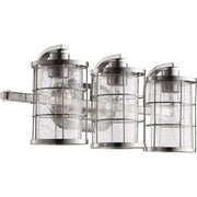 Quorum - 5364-3-65 - Three Light Vanity - Ellis - Satin Nickel