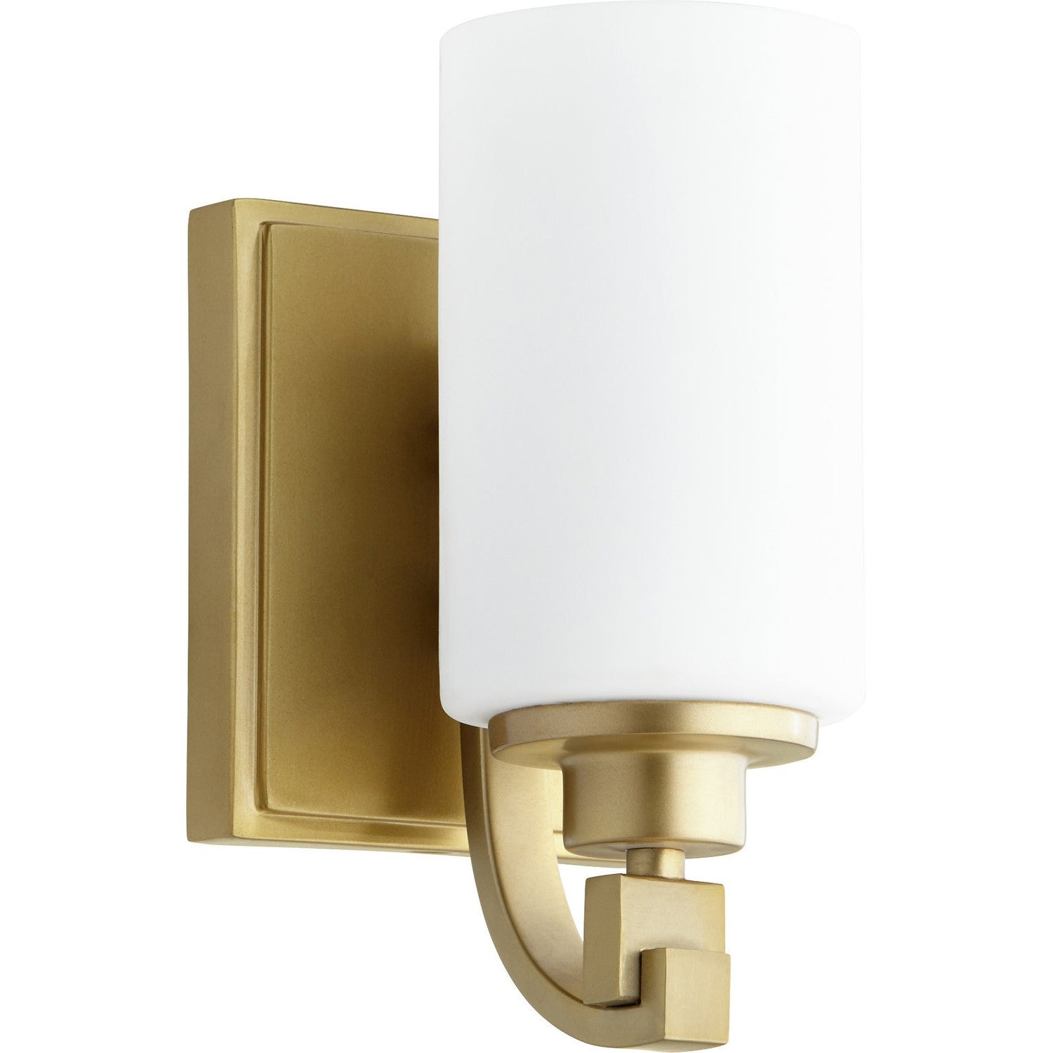 Quorum - 5407-1-80 - One Light Wall Mount - Lancaster - Aged Brass