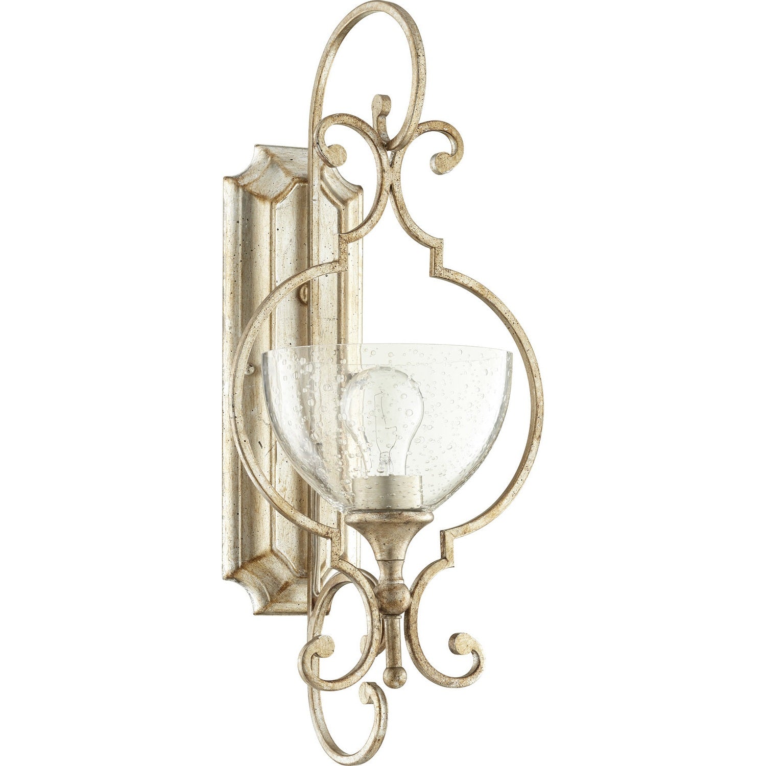 Quorum - 5414-1-60 - One Light Wall Mount - Ansley - Aged Silver Leaf