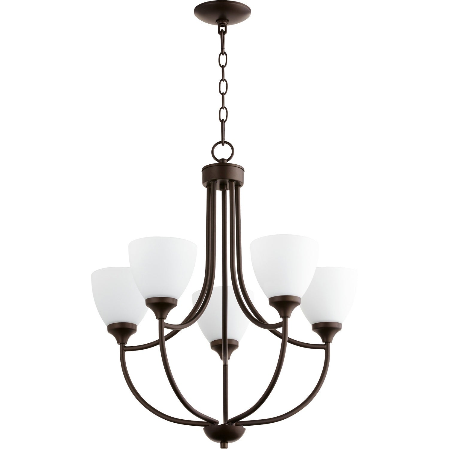 Quorum - 6059-5-86 - Five Light Chandelier - Enclave - Oiled Bronze