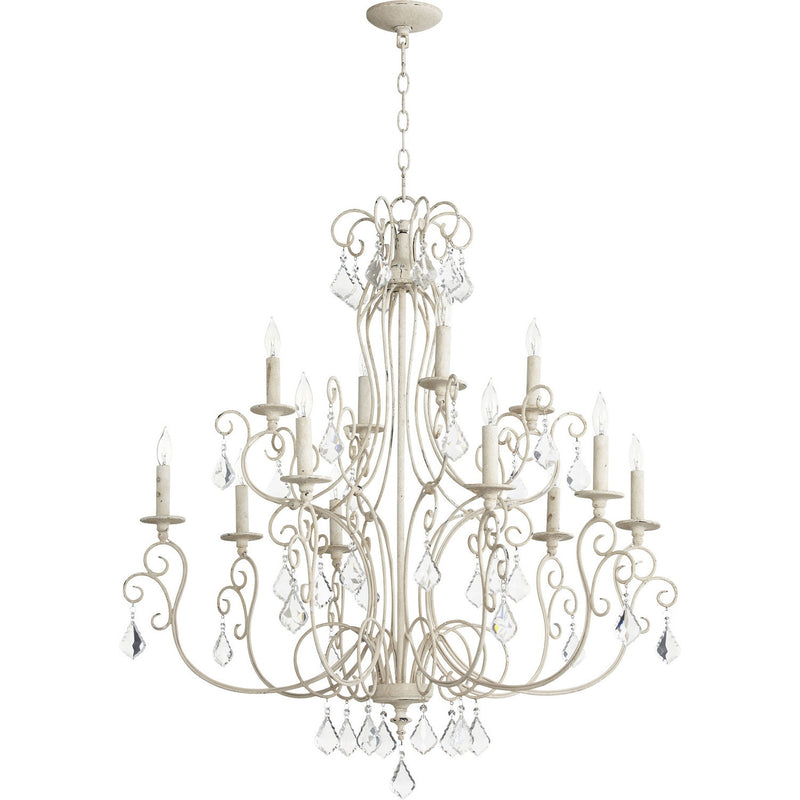 Quorum - 6205-12-70 - 12 Light Chandelier - Ariel - Persian White