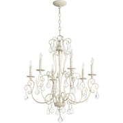 Quorum - 6205-6-70 - Six Light Chandelier - Ariel - Persian White