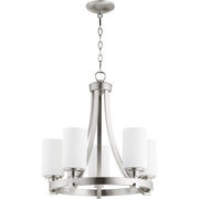 Quorum - 6207-5-65 - Five Light Chandelier - Lancaster - Satin Nickel