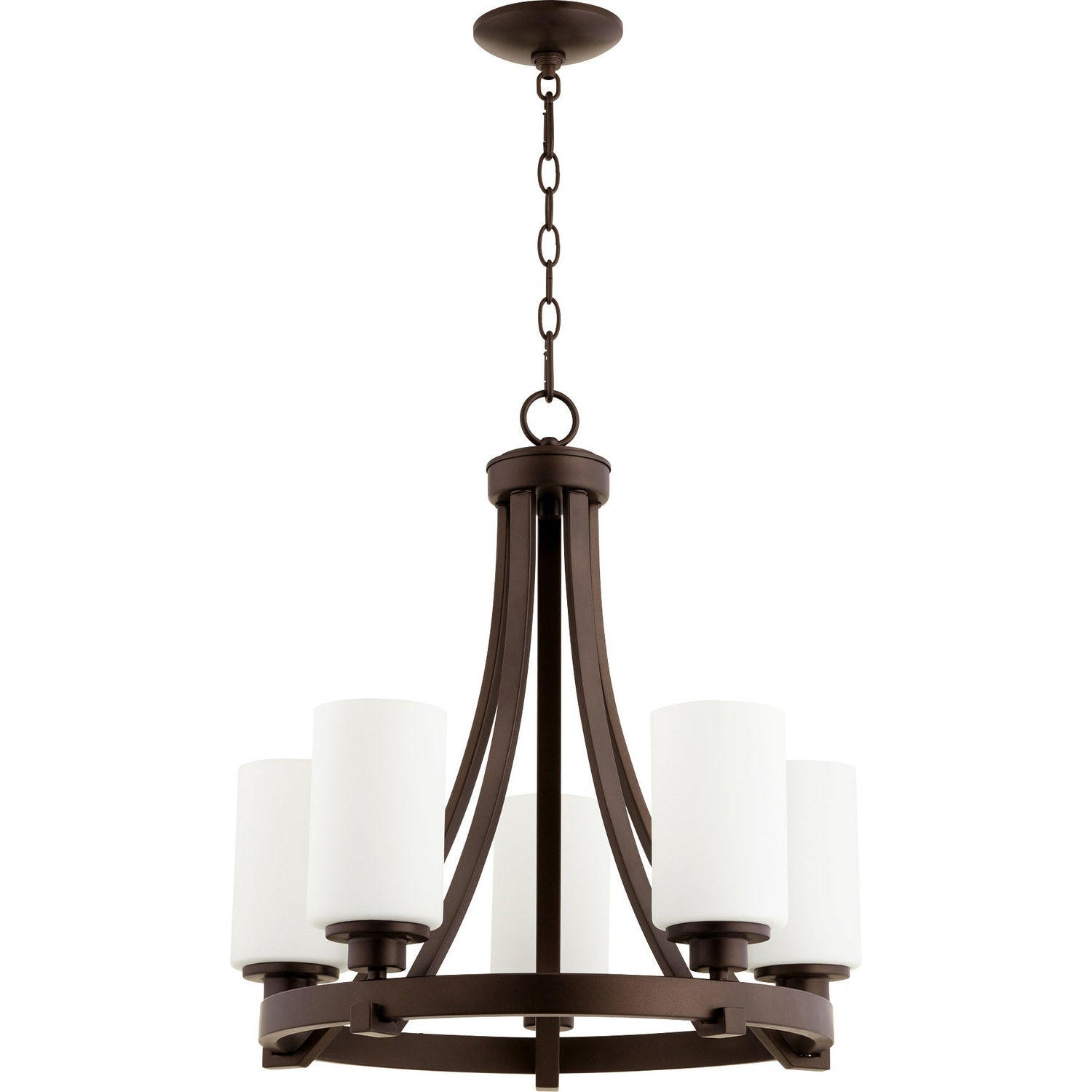 Quorum - 6207-5-86 - Five Light Chandelier - Lancaster - Oiled Bronze