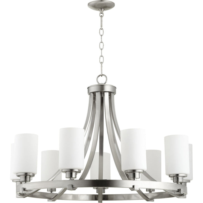 Quorum - 6207-9-65 - Nine Light Chandelier - Lancaster - Satin Nickel