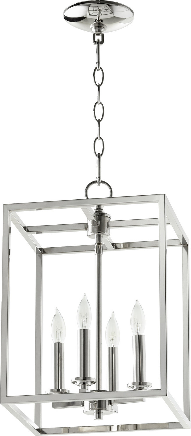 Quorum - 6731-4-62 - Four Light Entry Pendant - Cuboid Entries - Polished Nickel