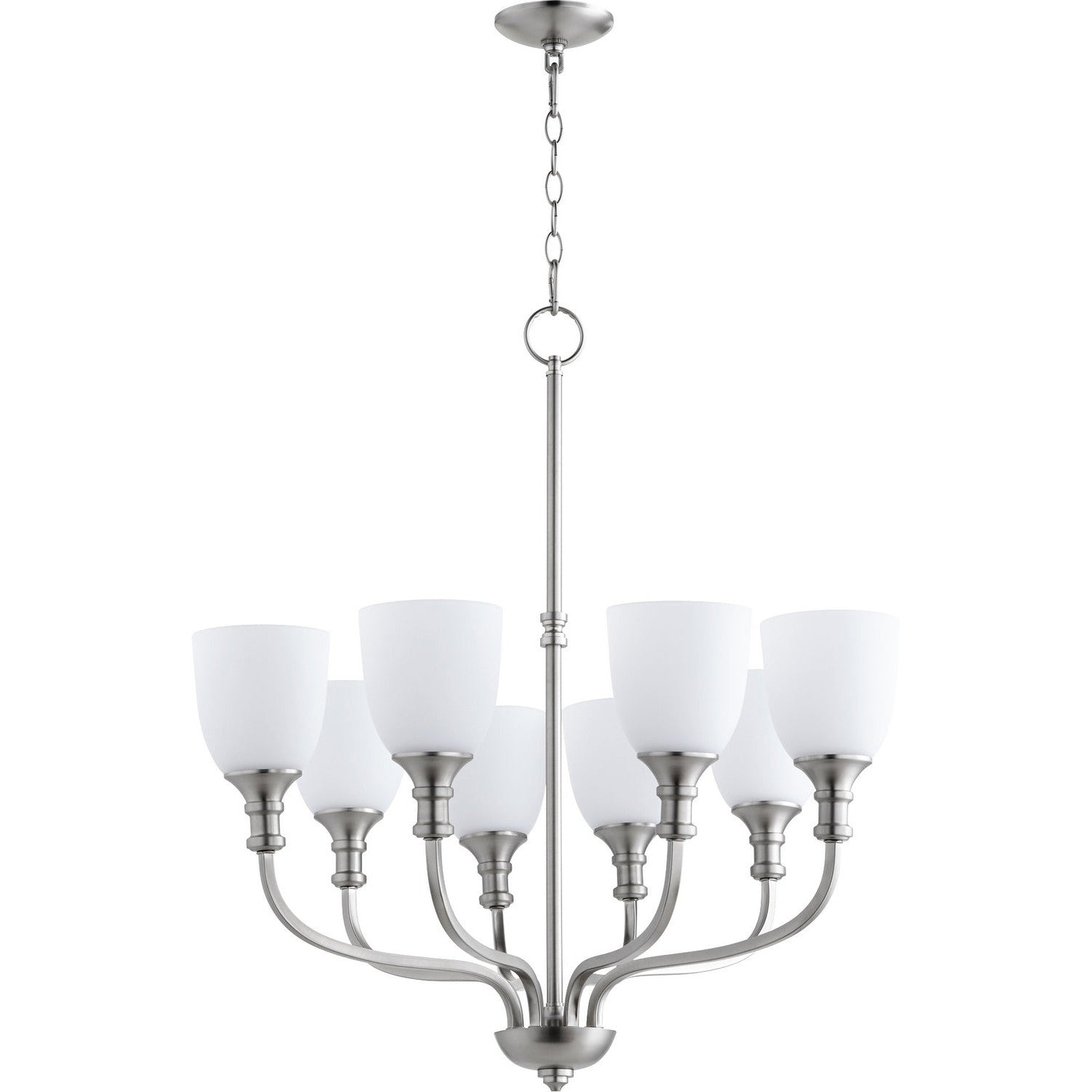 Quorum - 6811-8-65 - Eight Light Chandelier - Richmond - Satin Nickel