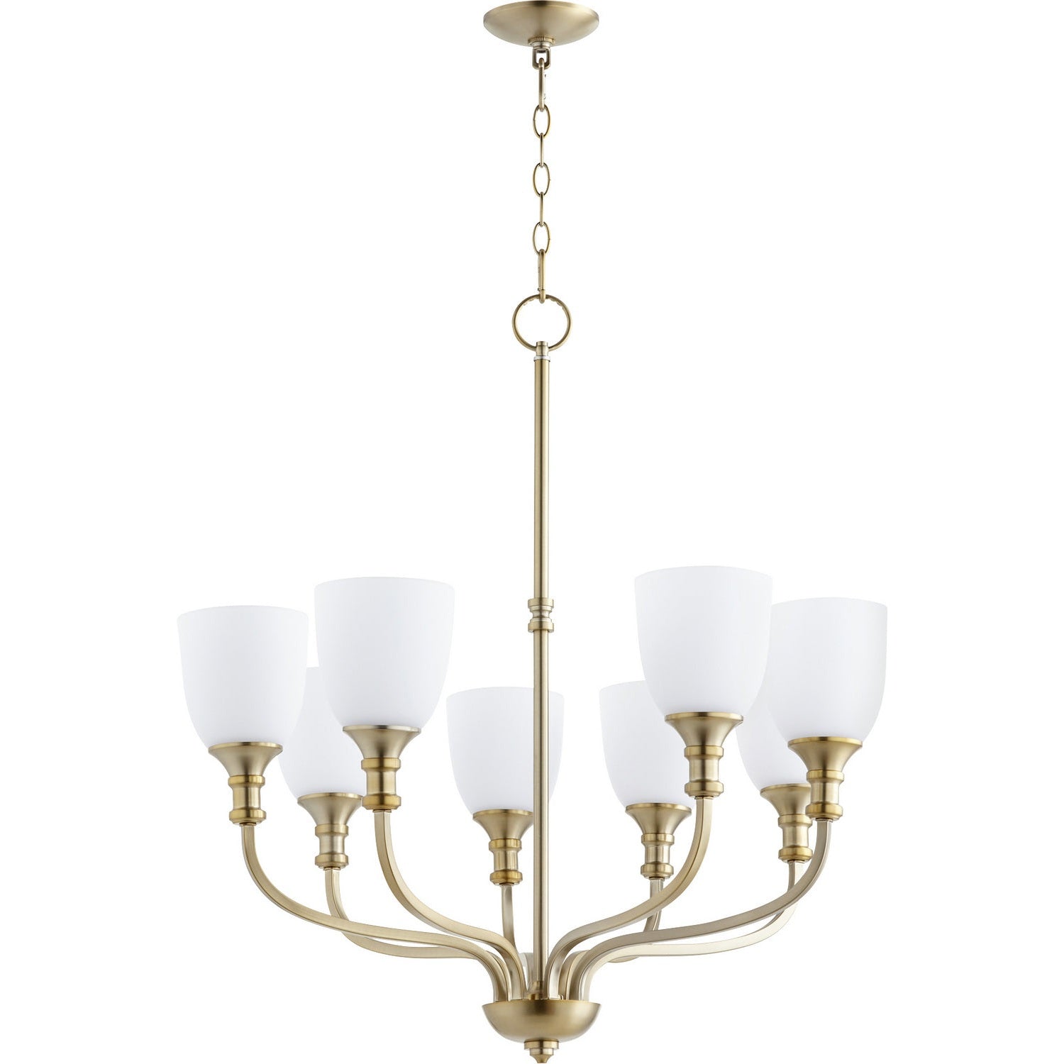 Quorum - 6811-8-80 - Eight Light Chandelier - Richmond - Aged Brass