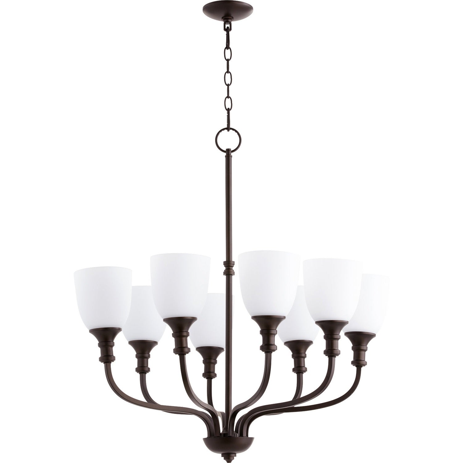 Quorum - 6811-8-86 - Eight Light Chandelier - Richmond - Oiled Bronze