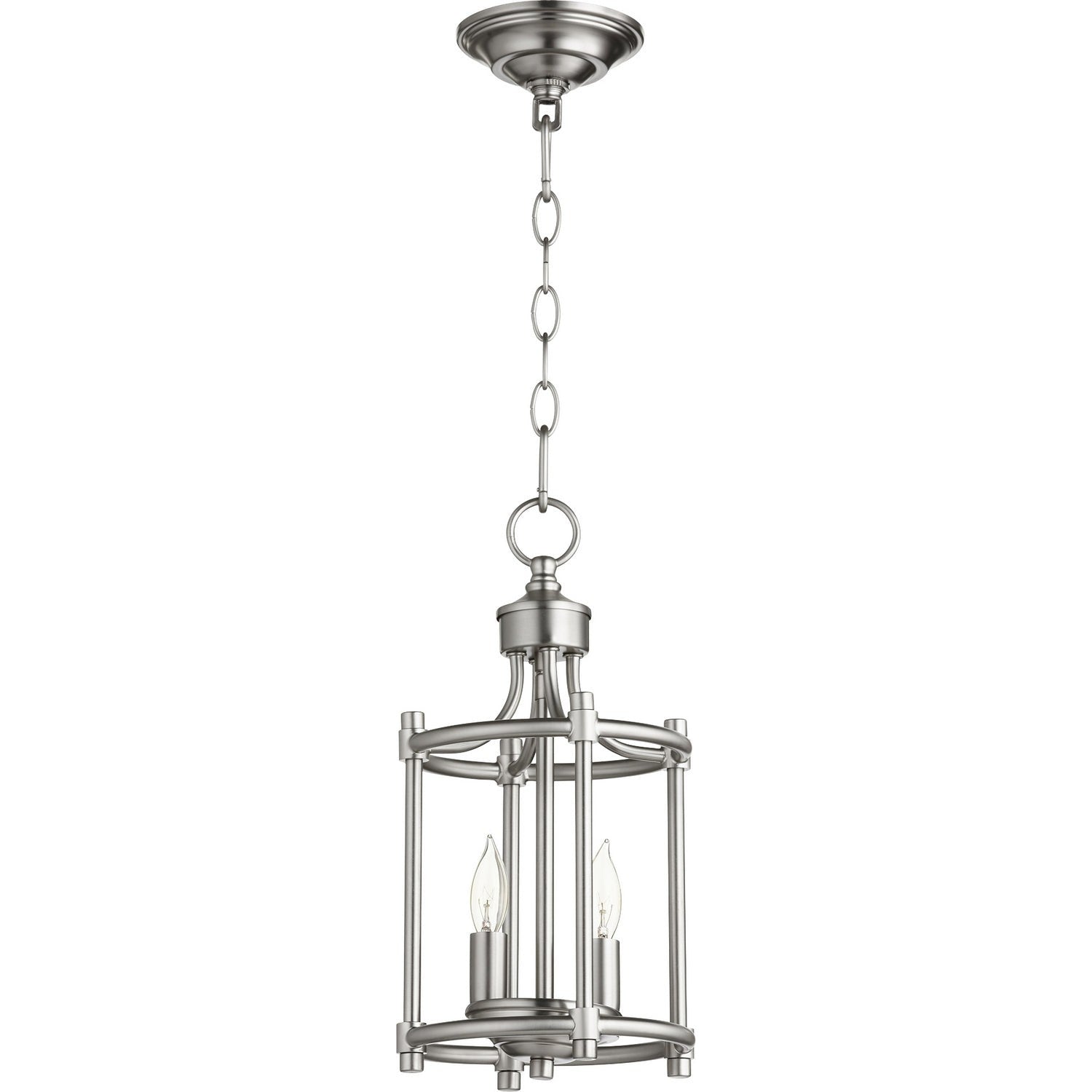 Quorum - 6822-2-65 - Two Light Entry Pendant - Rossington - Satin Nickel