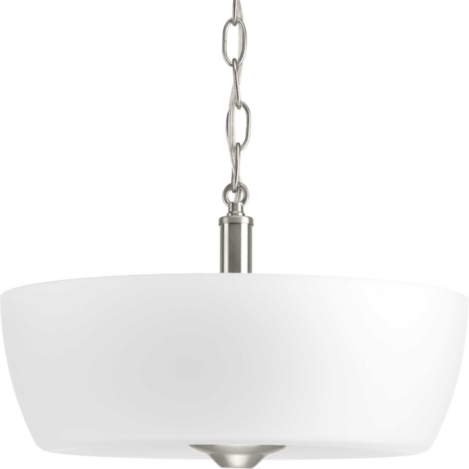 Progress Lighting - P350060-009 - Two Light Semi-Flush Mount - Leap - Brushed Nickel