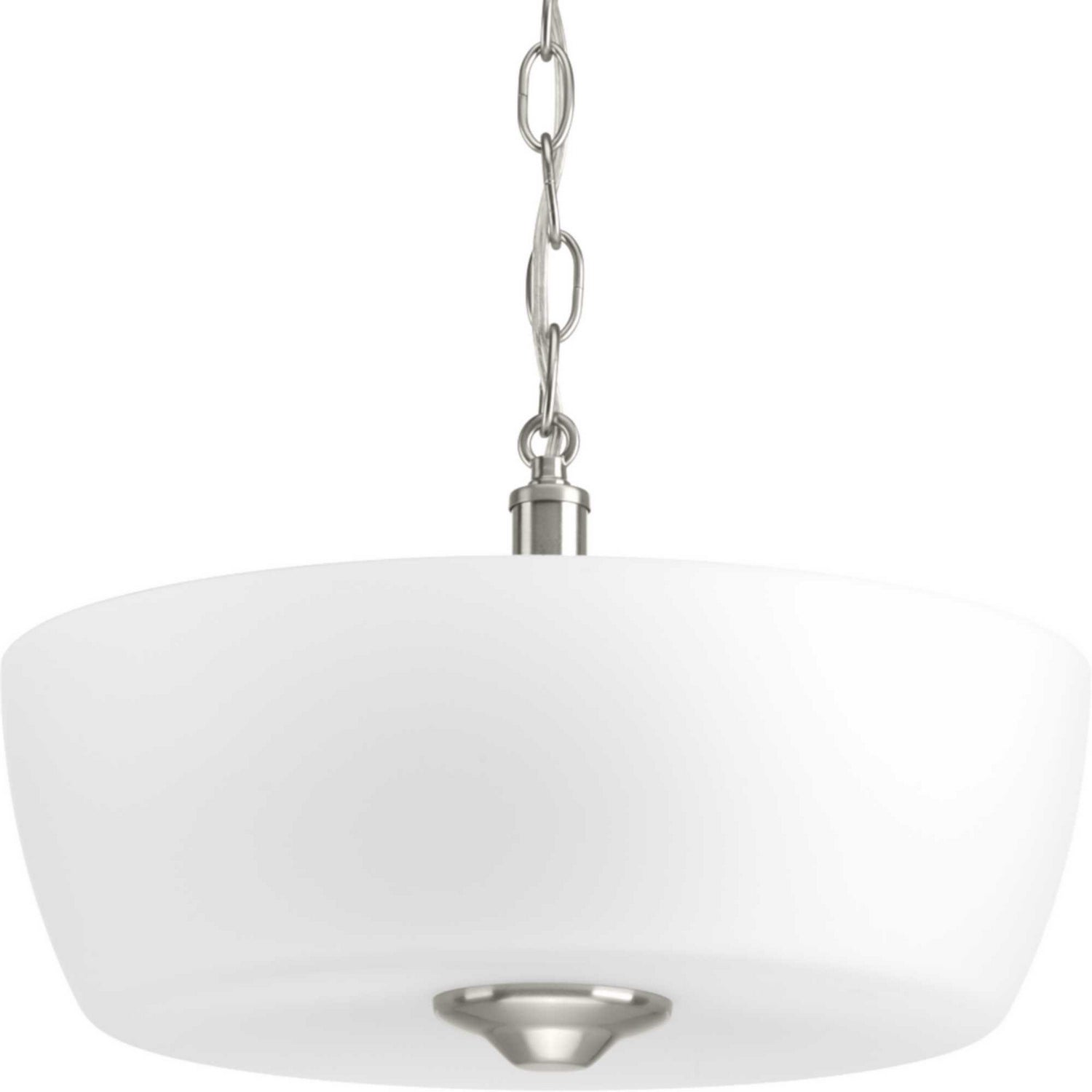 Progress Lighting - P350060-009 - Two Light Semi-Flush Mount - Leap - Brushed Nickel