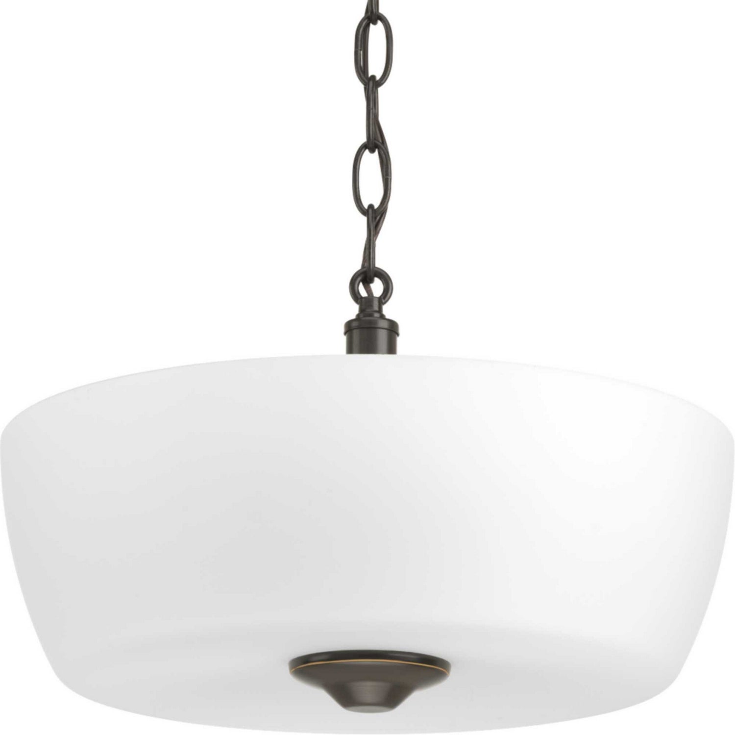 Progress Lighting - P350060-020 - Two Light Semi-Flush Mount - Leap - Antique Bronze