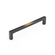 Vinci 6" Luxury Rustic Modern Cast Bronze Cabinet Handle Pull - Made in Italy