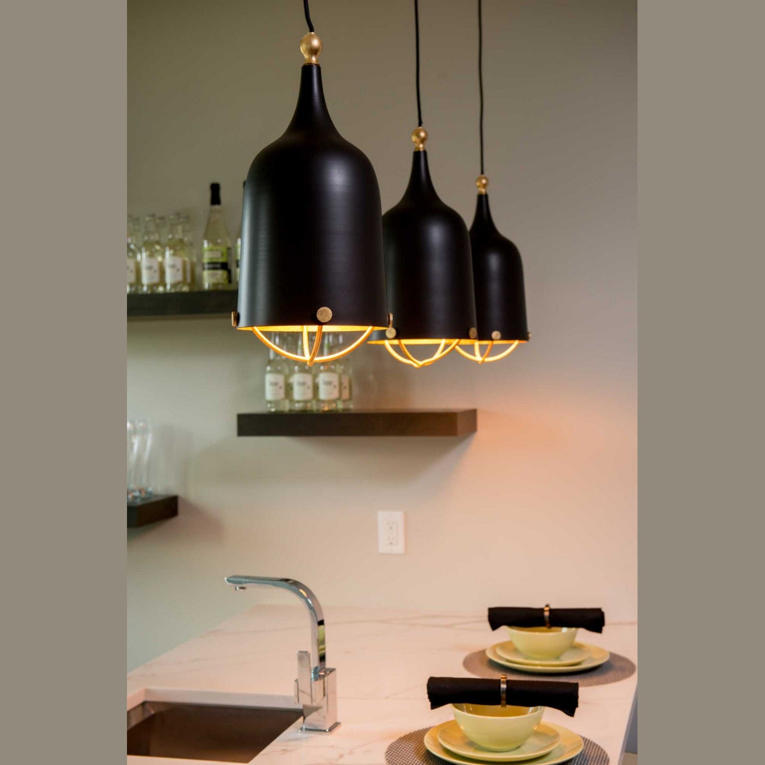 Progress Lighting - P500033-031 - One Light Pendant - Era - Black