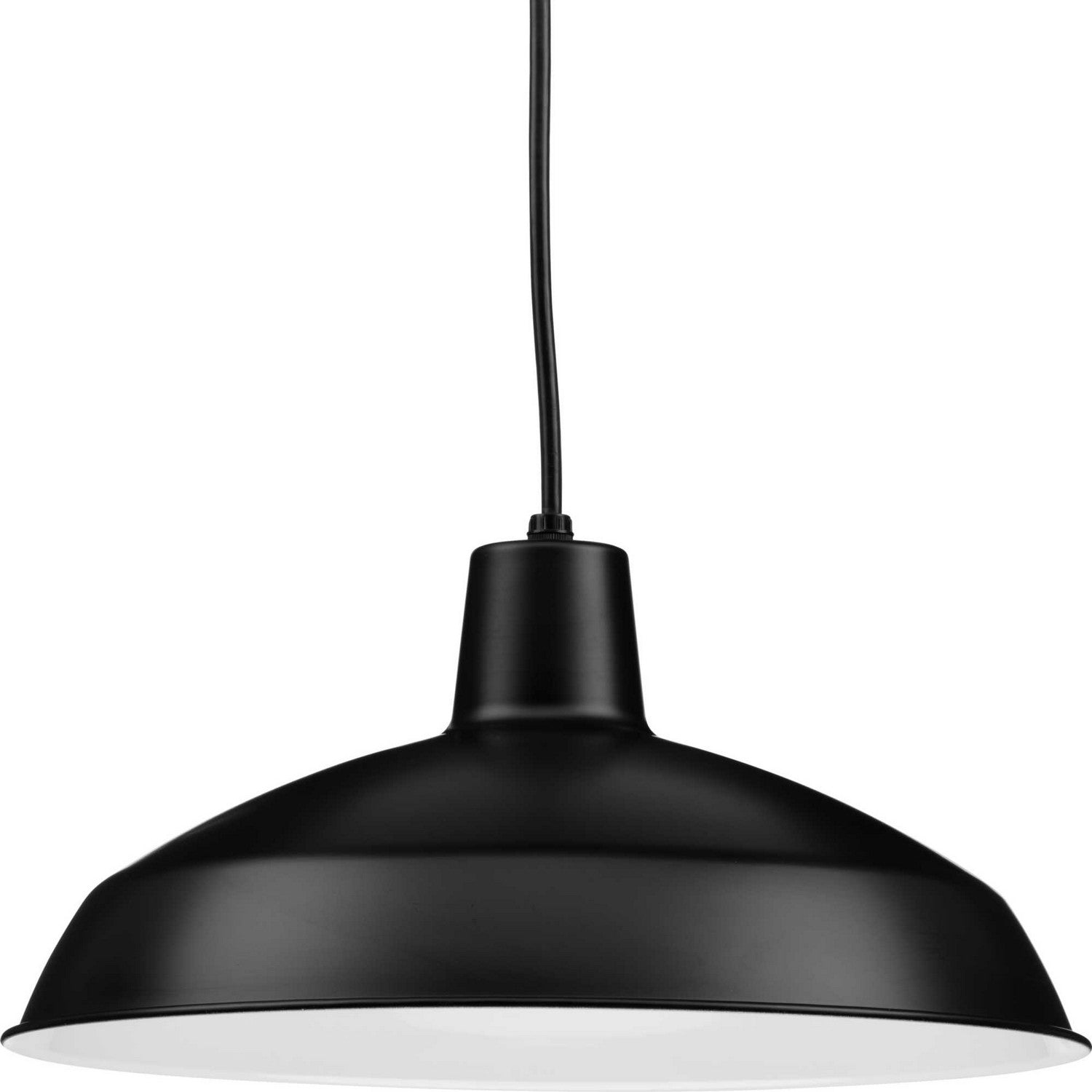 Progress Lighting - P5094-31 - One Light Pendant - Metal Shade Pendant - Black