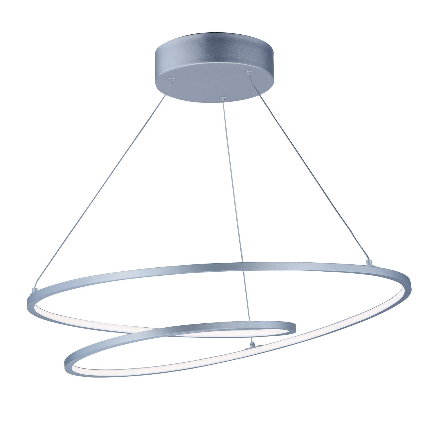 ET2 - E21325-MS - LED Pendant - Cycle - Matte Silver