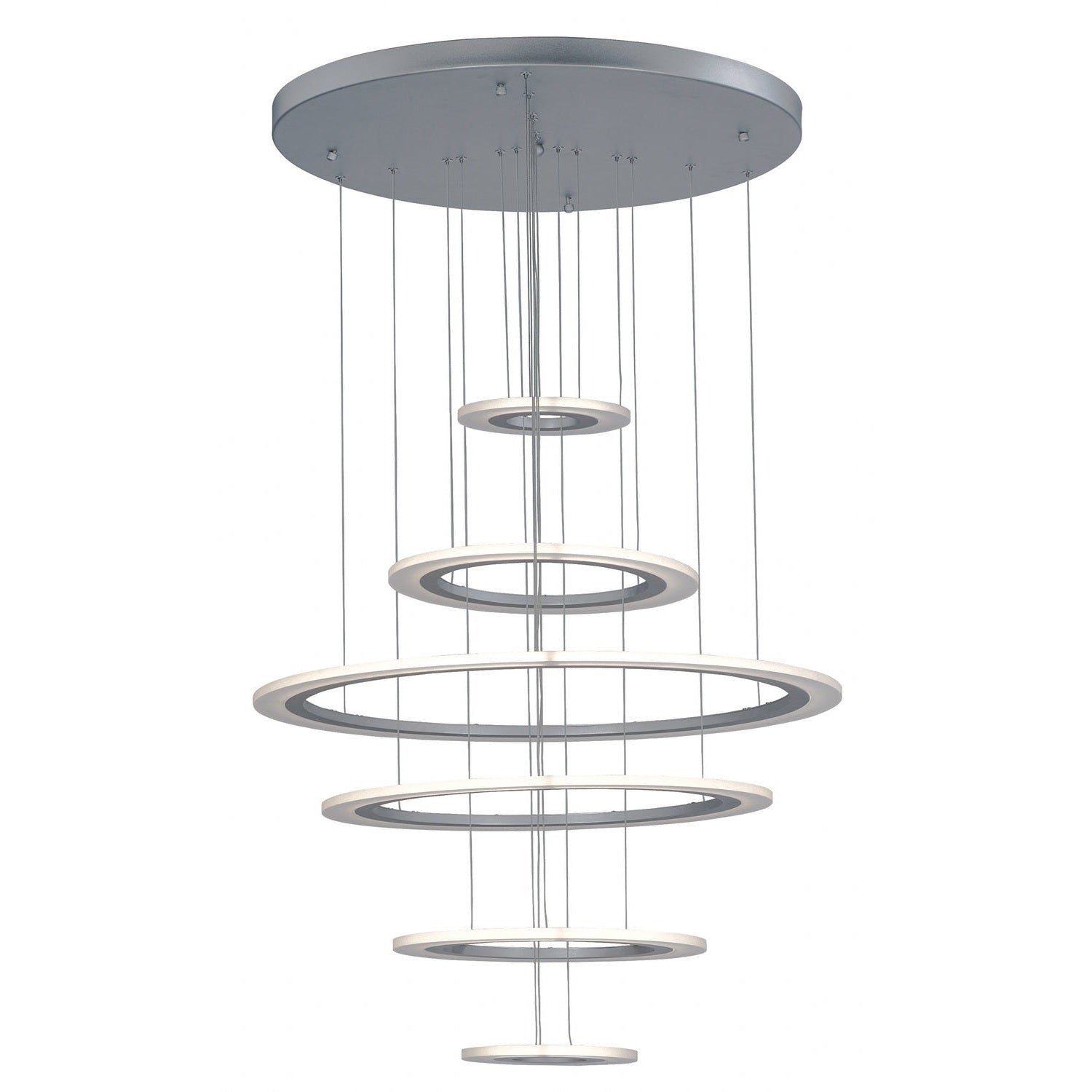 ET2 - E22664-11MS - LED Pendant - Saturn II LED - Matte Silver