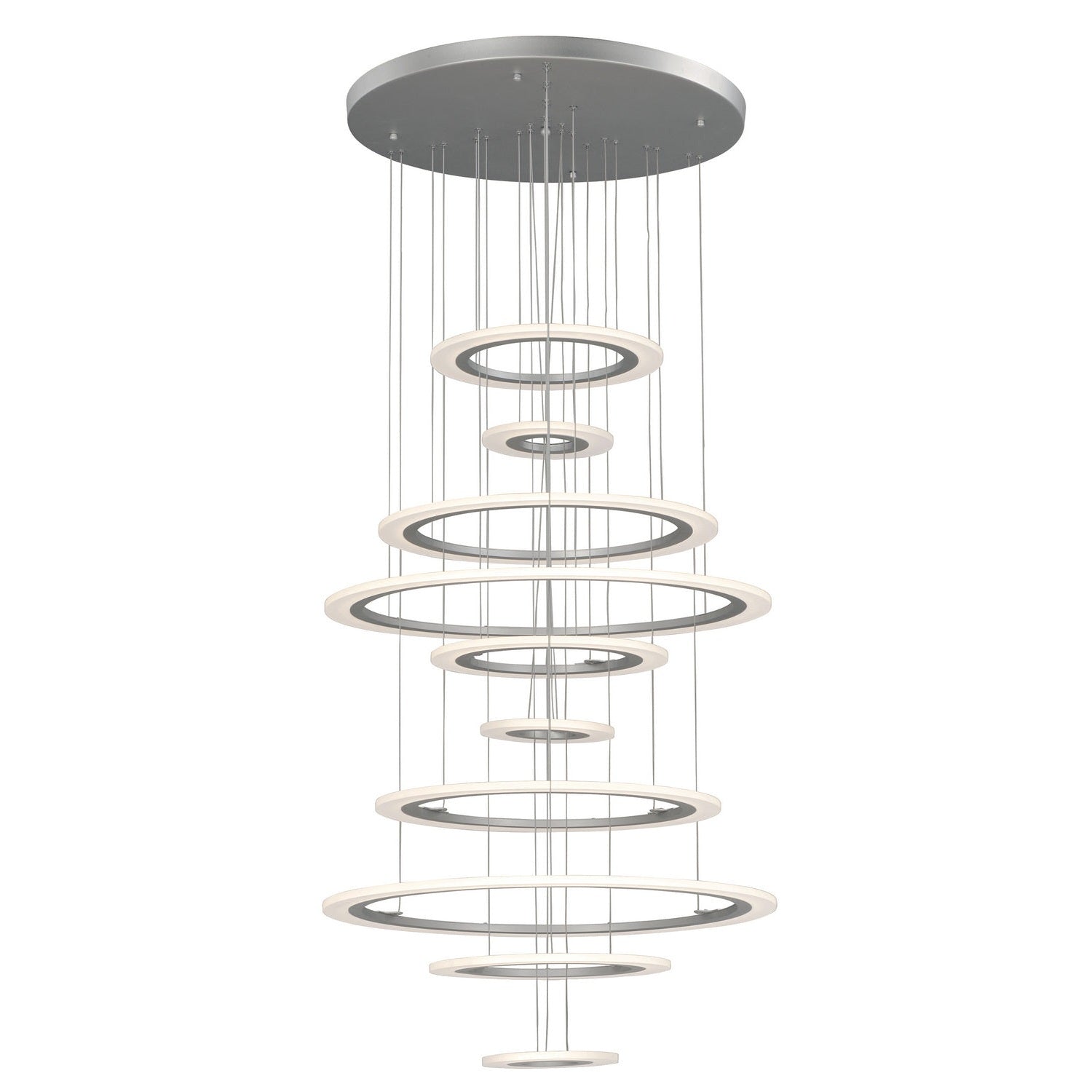 ET2 - E22665-11MS - LED Pendant - Saturn II LED - Matte Silver