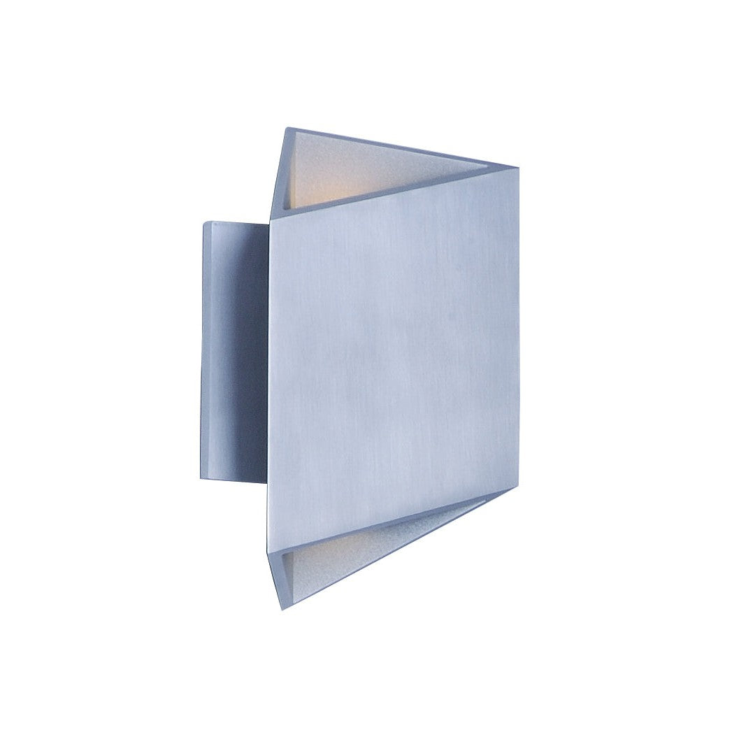ET2 - E41373-SA - LED Outdoor Wall Sconce - Alumilux Facet - Satin Aluminum
