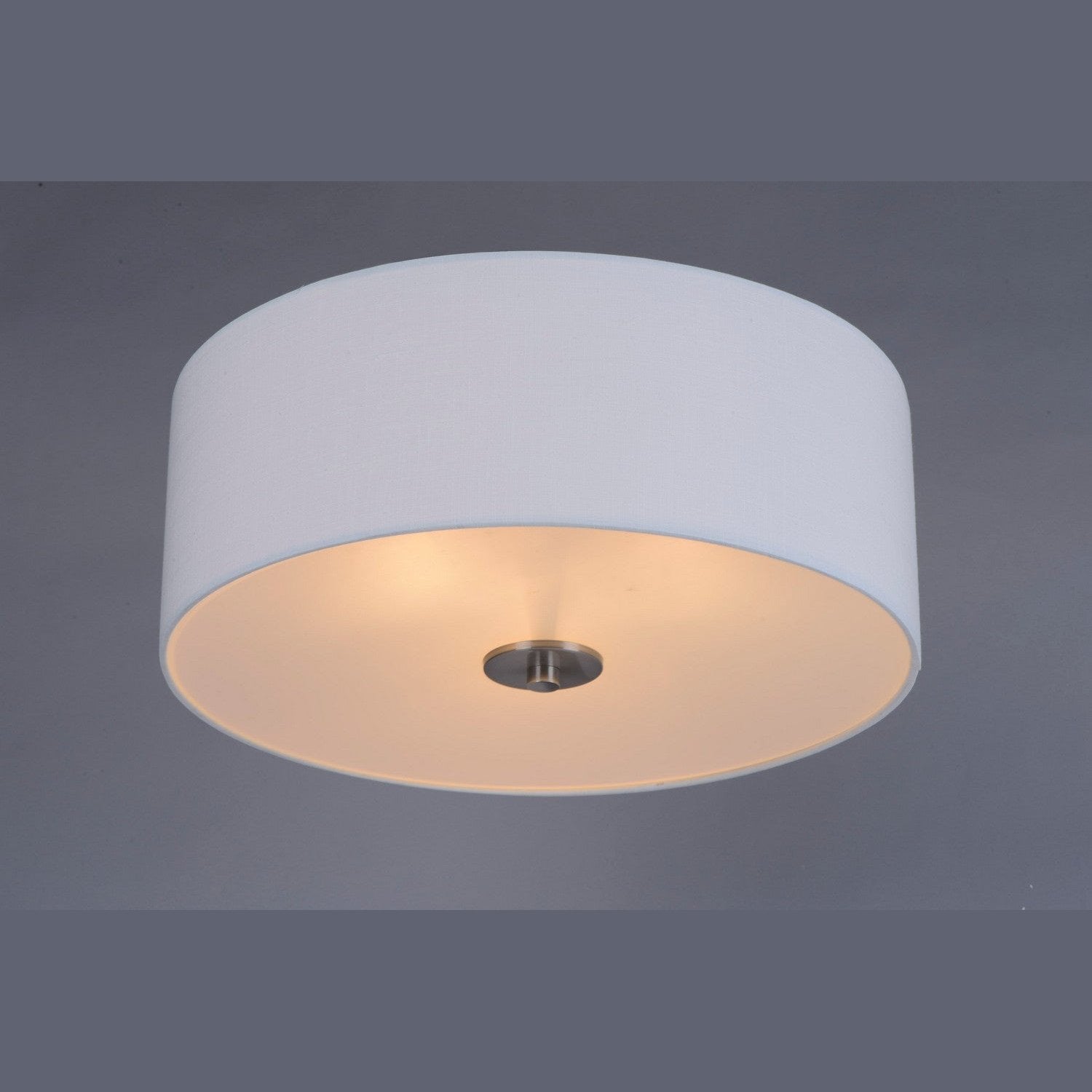 Maxim - 10010WLSN - Three Light Flush Mount - Bongo - Satin Nickel