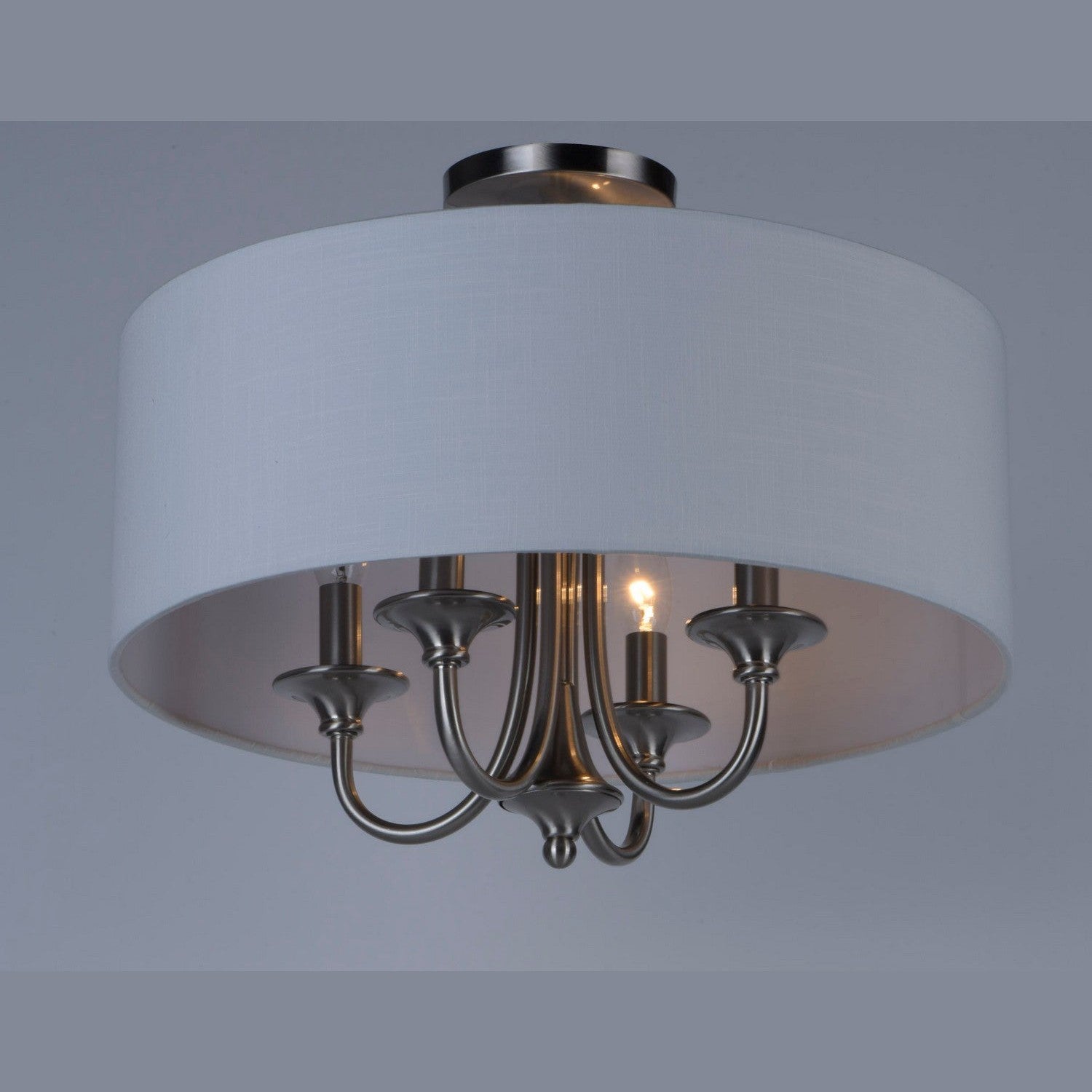 Maxim - 10013WLSN - Four Light Semi-Flush Mount/Pendant - Bongo - Satin Nickel