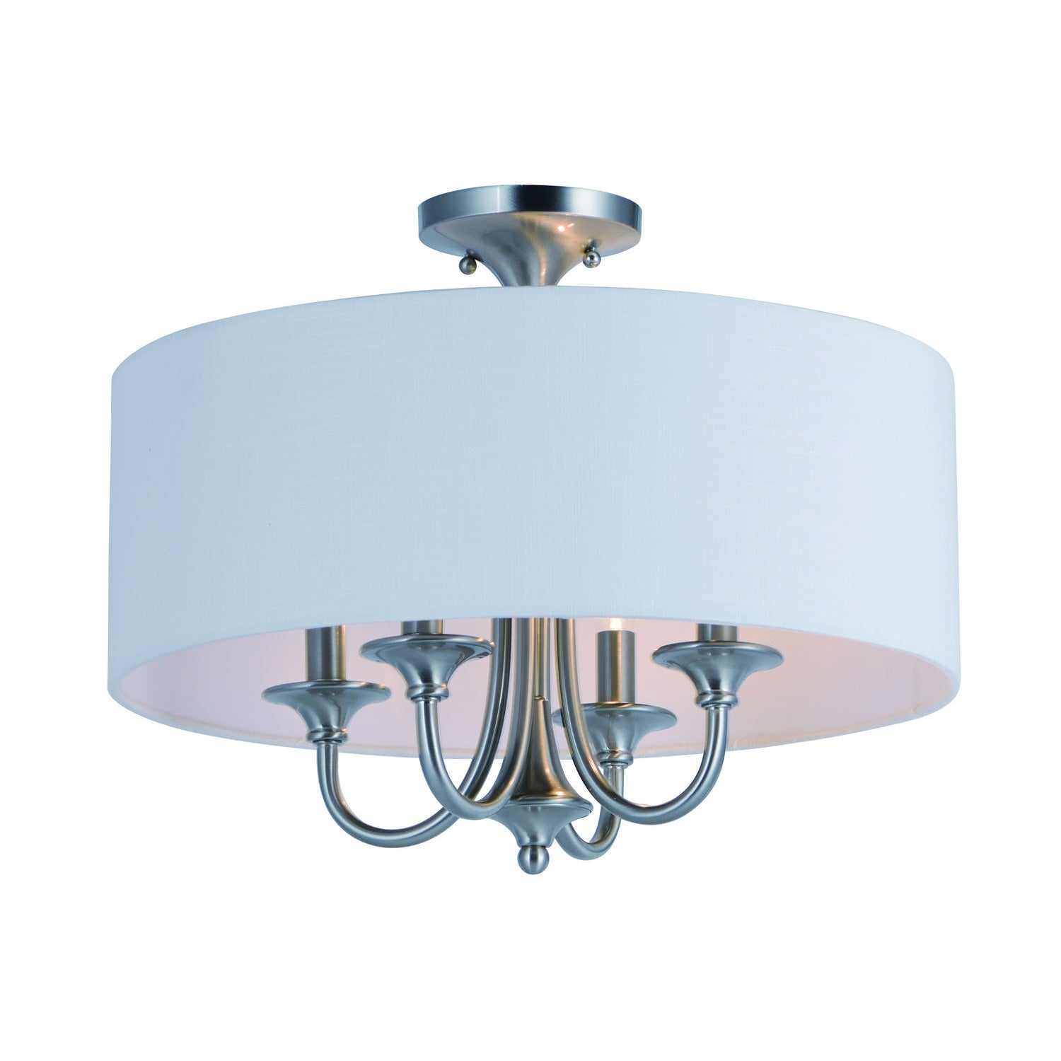 Maxim - 10013WLSN - Four Light Semi-Flush Mount/Pendant - Bongo - Satin Nickel