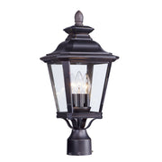 Maxim - 1130CLBZ - Three Light Outdoor Pole/Post Lantern - Knoxville - Bronze