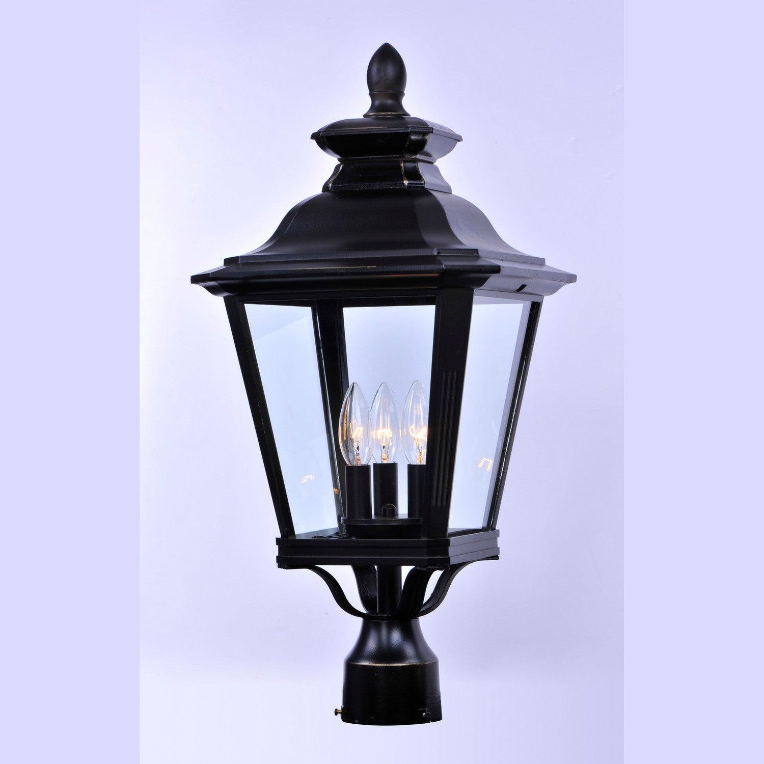 Maxim - 1131CLBZ - Three Light Outdoor Pole/Post Lantern - Knoxville - Bronze