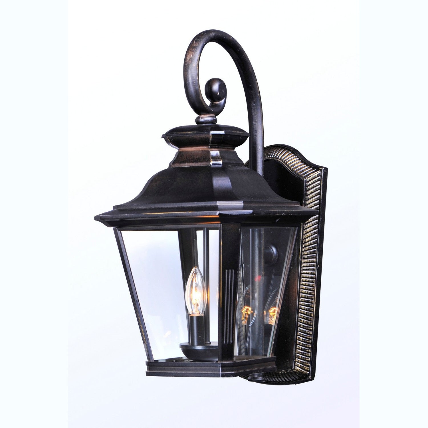 Maxim - 1135CLBZ - Three Light Outdoor Wall Lantern - Knoxville - Bronze