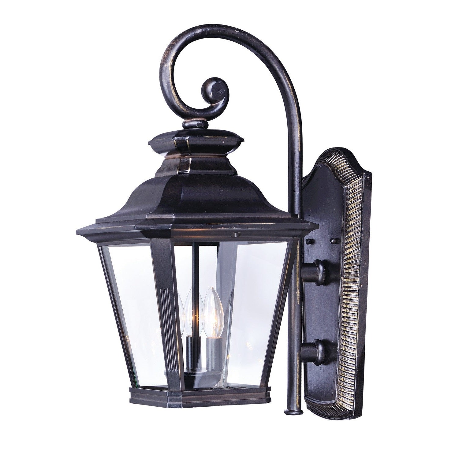 Maxim - 1135CLBZ - Three Light Outdoor Wall Lantern - Knoxville - Bronze